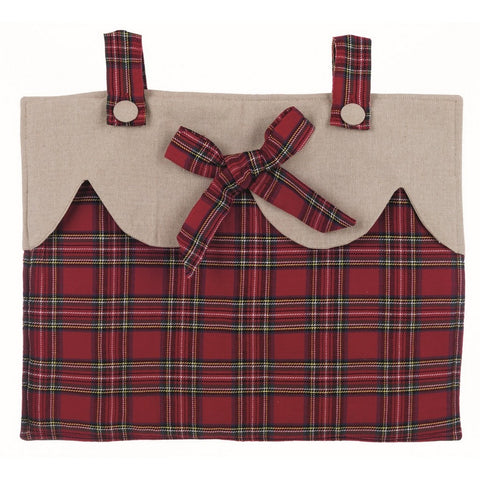 BLANC MARICLO' Copriforno Vestiforno da cucina morbido rosso tartan 38x48 cm