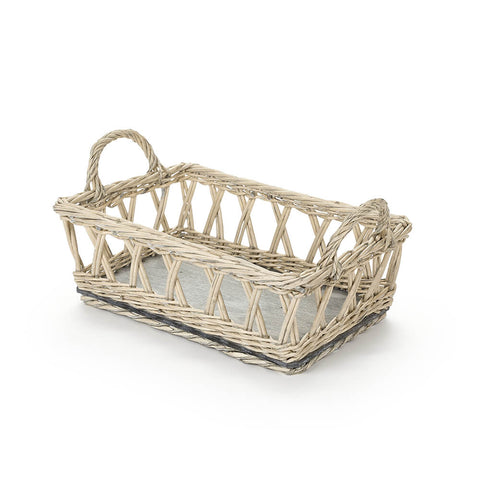 Nuvole di Stoffa Wicker basket with Country Chic handles 2 variants (1pc)