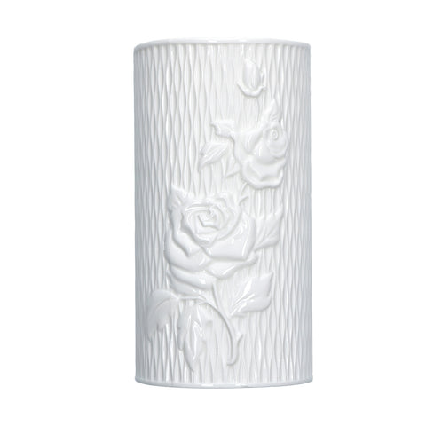 LA PORCELLANA BIANCA LEOPOLDINA rose humidificateur en porcelaine H19cm P600100022
