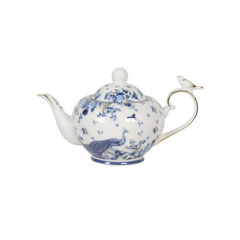 CLAYRE &amp; EEF Porcelain teapot blue flowers Ø13 H22 cm 6CE1127