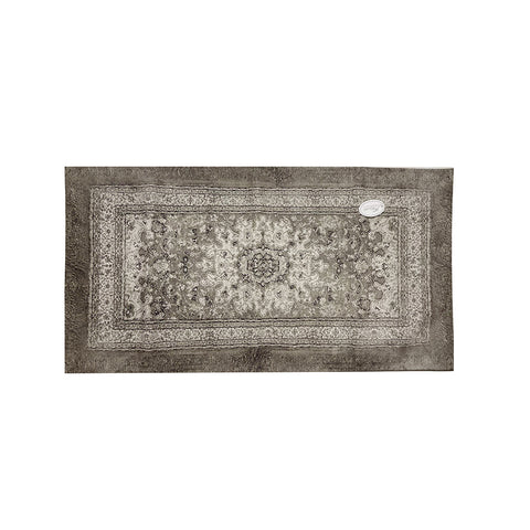 BLANC MARICLO' Non-slip carpet GOCCIE DI RIGIADA green MADE IN ITALY 58x110