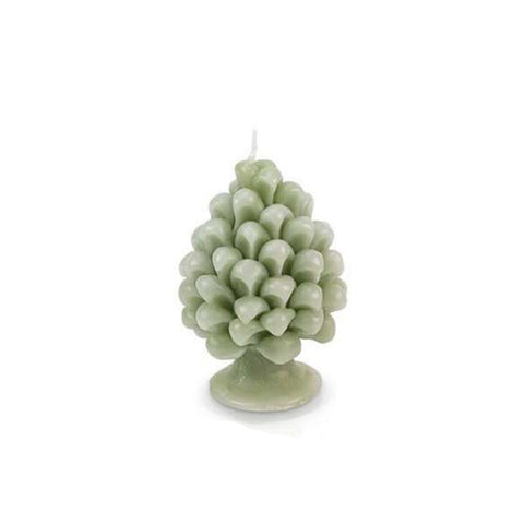 CERERIA PARMA Bougie parfumée pomme de pin MADE IN ITALY vert sauge Ø 13x h 20 cm