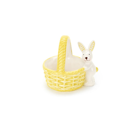FABRIC CLOUDS Panier pour objets avec décoration de Pâques lapin Annette