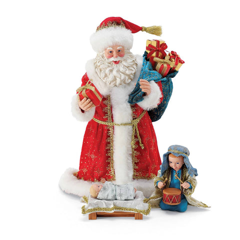 Department 56 Possible Dreams Resin Santa Claus with child