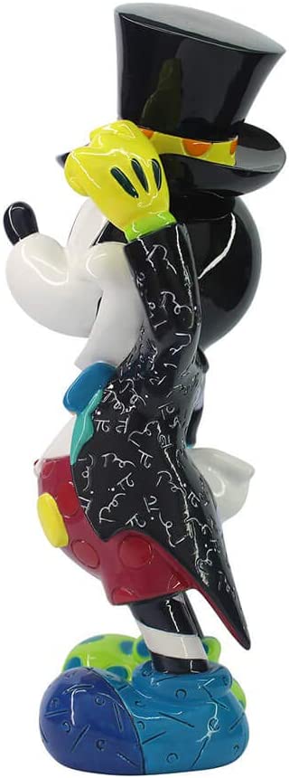 Disney Statuina Topolino Mickey Mouse in resina multicolore vintage 11x13,9xh20,5 cm