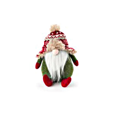 TISSU NUAGES Gnome avec chapeau Décoration de Noël en feutre et laine H25 cm