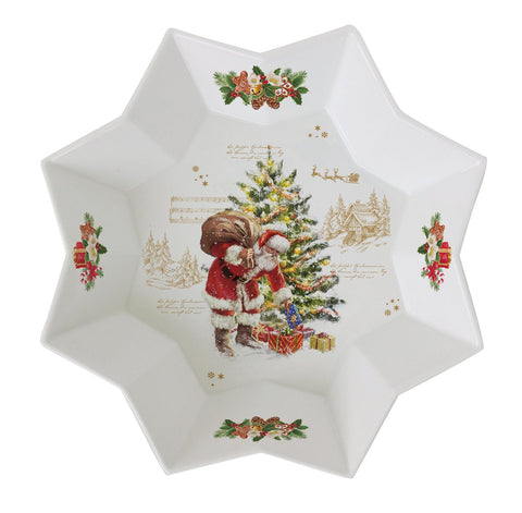 EASY LIFE Round porcelain tray 25 cm in gift box CHME1049
