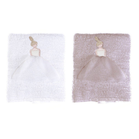 BLANC MARICLO’ Set 2 asciugamani da bagno BALLET ROMANCE  in bianco o rosa A28246