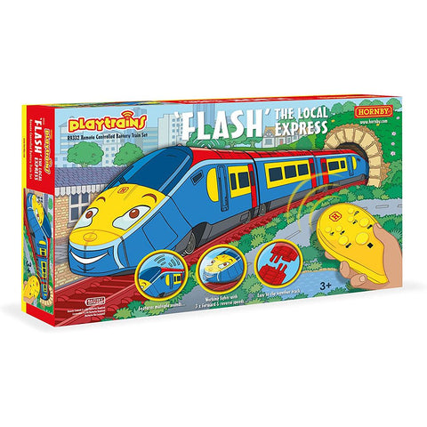 Hornby Multi Colored Flash Radio Controlled Toy Train with Battery Remote Control