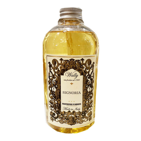 WALLY Parfum environnement recharge SIGNORIA ambre vanille plastique 500ml