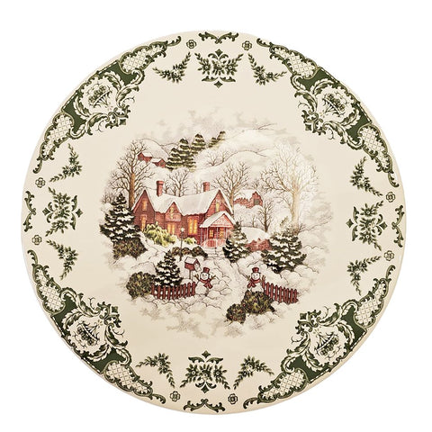 Blanc Mariclò Alzata natalizia in ceramica "WINTER WONDERLAND"