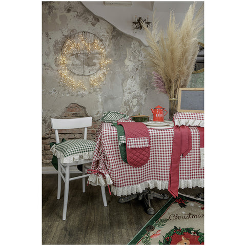 L'Atelier 17 Tablecloth with San Gallo lace "Love Forest" 160x320 cm 2 variants (1pc)