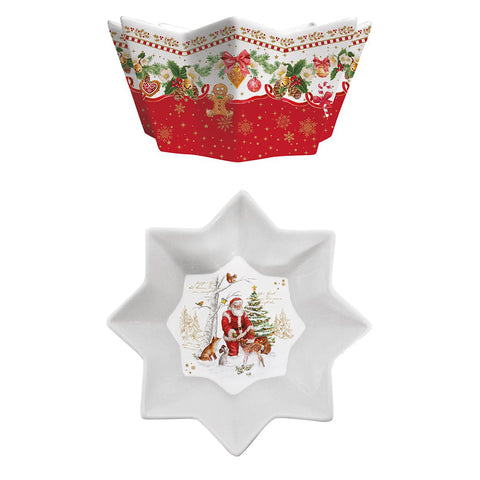 EASY LIFE Porcelain bowl “CHRISTMAS MEMORIES” with Christmas characters Ø20 cm