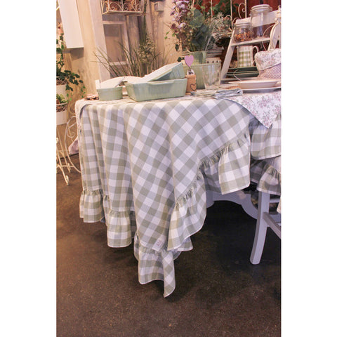 Clouds of Cloth Resin-coated cotton tablecloth "Wendy" 160x260 cm Shabby 2 variants (1pc)
