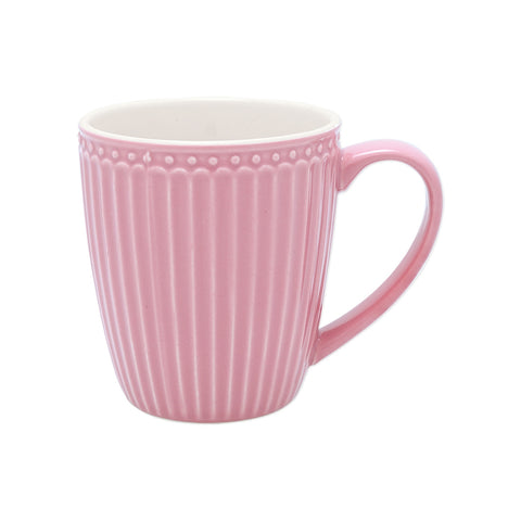 GREENGATE Mug breakfast cup with handle ALICE pink porcelain H9,5 cm 400 ml