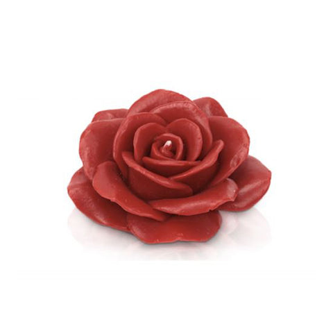 CERERIA PARMA Bougie rose moyenne bougie décorative cire rouge Ø13 H6 cm
