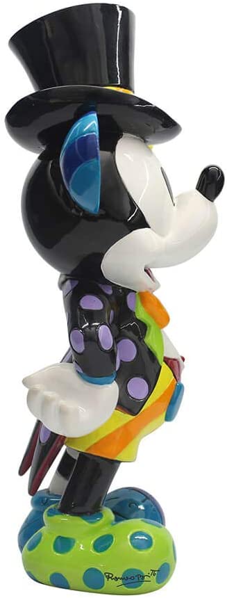 Disney Statuina Topolino Mickey Mouse in resina multicolore vintage 11x13,9xh20,5 cm