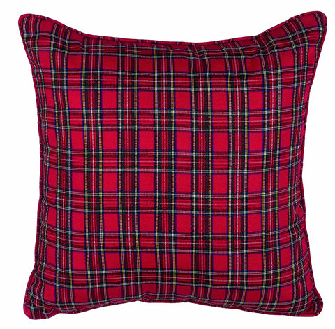 BLANC MARICLO' Tartan red decorative cushion 45x45 cm a29387