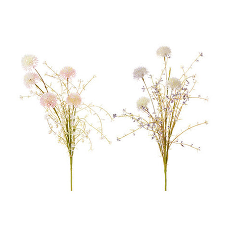 Bouquet de nuages ​​en tissu fleurs des champs artificielles H61 cm 2 variantes (1pc)