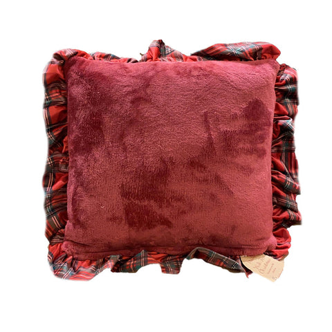 L'Atelier 17 "Wish for Christmas" tartan cushion 3 variants (1pc)