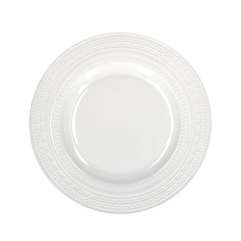 WHITE PORCELAIN Set of plates x6 CASALE of 18 pieces P000100001