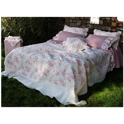 L'ATELIER 17 Summer double quilt + pillowcases "JARDIN/LE JOUY" 260x260 cm 2 variants