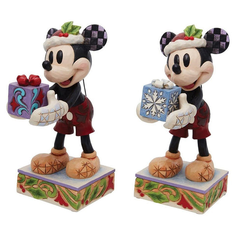 Enesco Disney Traditions Topolino con regalo in resina Jim Shore