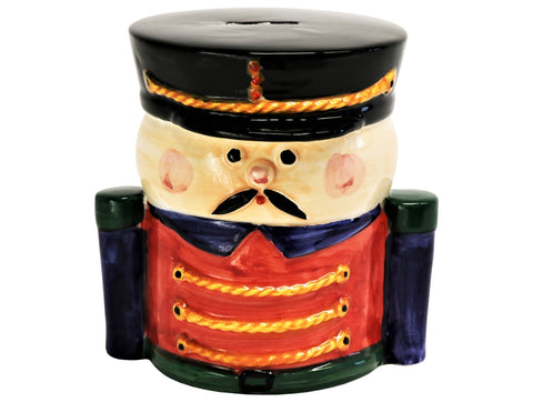 VIRGINIA CASA Ceramic piggy bank toy soldier with hat H17 cm K170OR-DEC