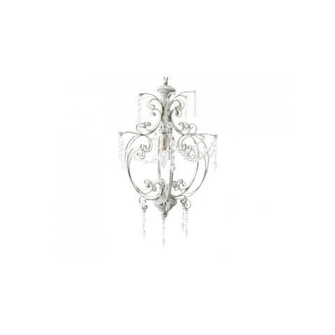 CHIC ANTIQUE White metal chandelier H52 cm Ø31 cm 70630-01
