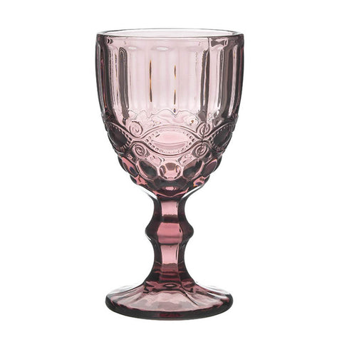 In Art Set 6 Purple Glass Wine Glasses 300CC