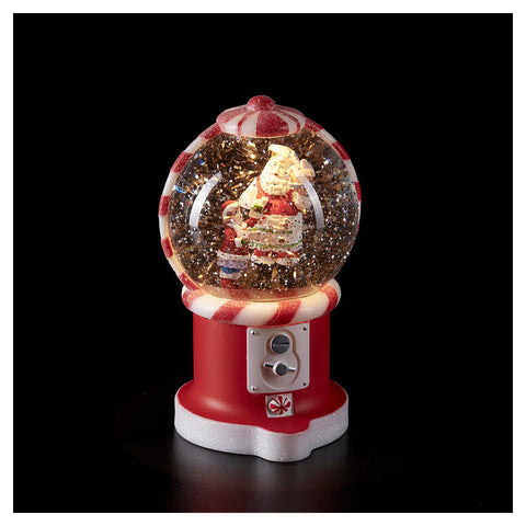 Enzo De Gasperi Snowball Santa Claus distributeur de bonbons avec fille led