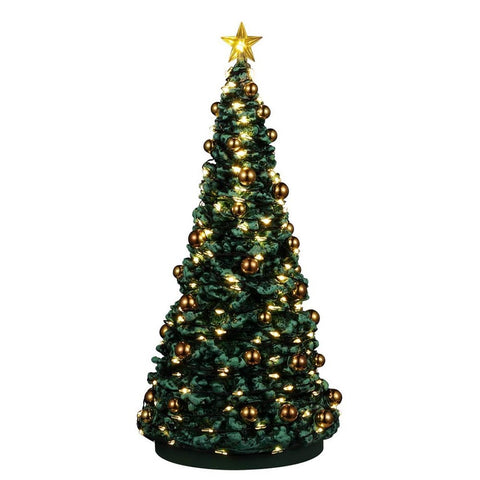 LEMAX Albero di natale illuminato costruisci il tuo villaggio "Jolly Christmas Tree" 4.5 V