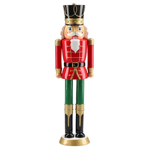 TIMSTOR Christmas decoration Nutcracker red and green effect 8,5x7x30,5 cm