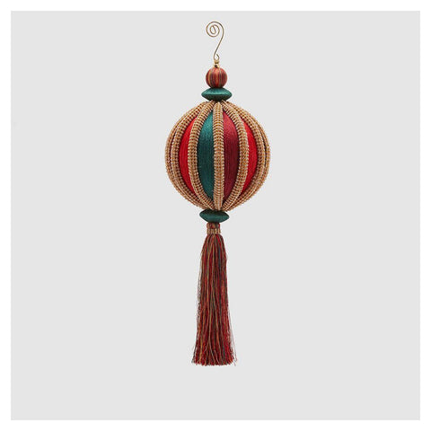 EDG Silk Christmas ball to hang with tassel 3 variations (1pc)