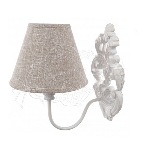 COCCOLE DI CASA Wall Sconce Wall Lamp White Shabby Chic 17x22,5 cm