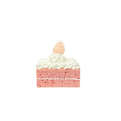 I DOLCI DI NAMI Artificial cake soup with cream and pink strawberry 7,5x6x4 cm