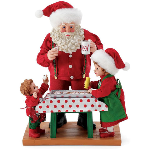 Department 56 Possible Dreams Resin Santa Claus with biscuits