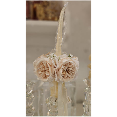 Fleurs de Lena Girocandela avec austin et hortensia Fabriqué en Italie D12 cm 2 variantes (1pc)