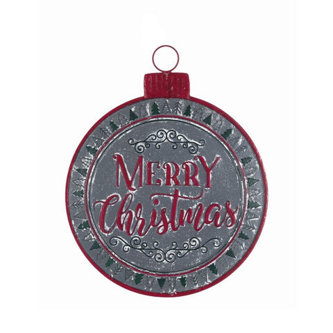 BLANC MARICLO' Decorazione natalizia in metallo per la porta H 50.5 cm A30074