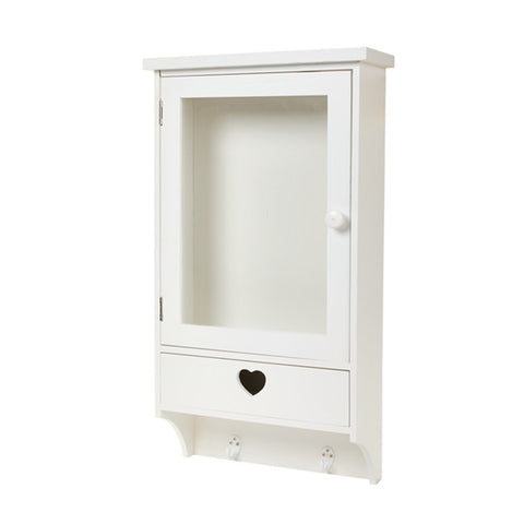 Nuvole di Stoffa White wooden cabinet with drawer 36x13.5xh65 cm