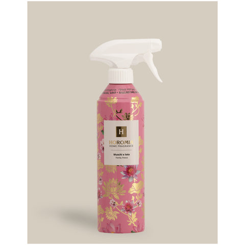 Horomia Two-phase air freshener spray for rooms and fabrics Musks and Lotus 500ml