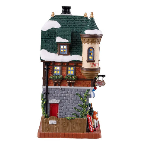 LEMAX Edificio illuminato "Santa'S List Toy Shop" Costruisci il tuo villaggio di Natale