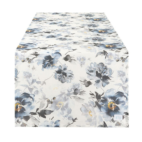 NUVOLE DI STOFFA Runner tavola con fiori in cotone DEMETRA 150x50 cm