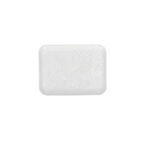 WHITE PORCELAIN BOSCO rectangular tray in porcelain 20X15cm P004302015