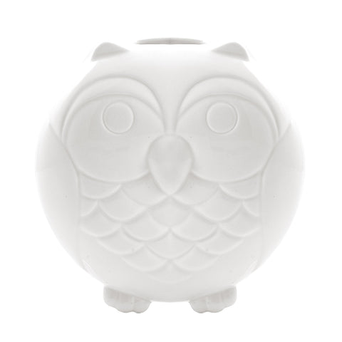 LA PORCELLANA BIANCA LEOPOLDINA owl humidifier in porcelain 18cm