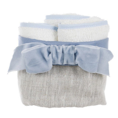 BLANC MARICLO LINEN BOW towel washbasin in cotton 3 colors A2657199PA