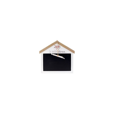 FABRIC CLOUDS maison tableau noir avec craie SOPHIE 2 variantes 24x24cm TXP21301