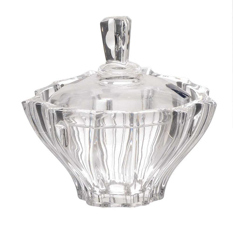 INART Bonbonnière Pot avec couvercle en verre transparent Ø12 H12 cm