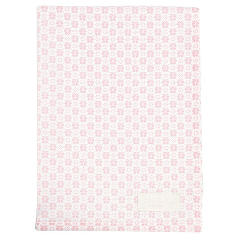 Greengate Pale pink cotton tea towel "Edie" 50x70 cm