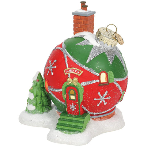 Department 56 Illuminated Building Norny's Ornament House "North Pole Village"